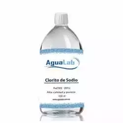 Sodium Chlorite 25% Agualab 1 Liter Glass bottle - 1