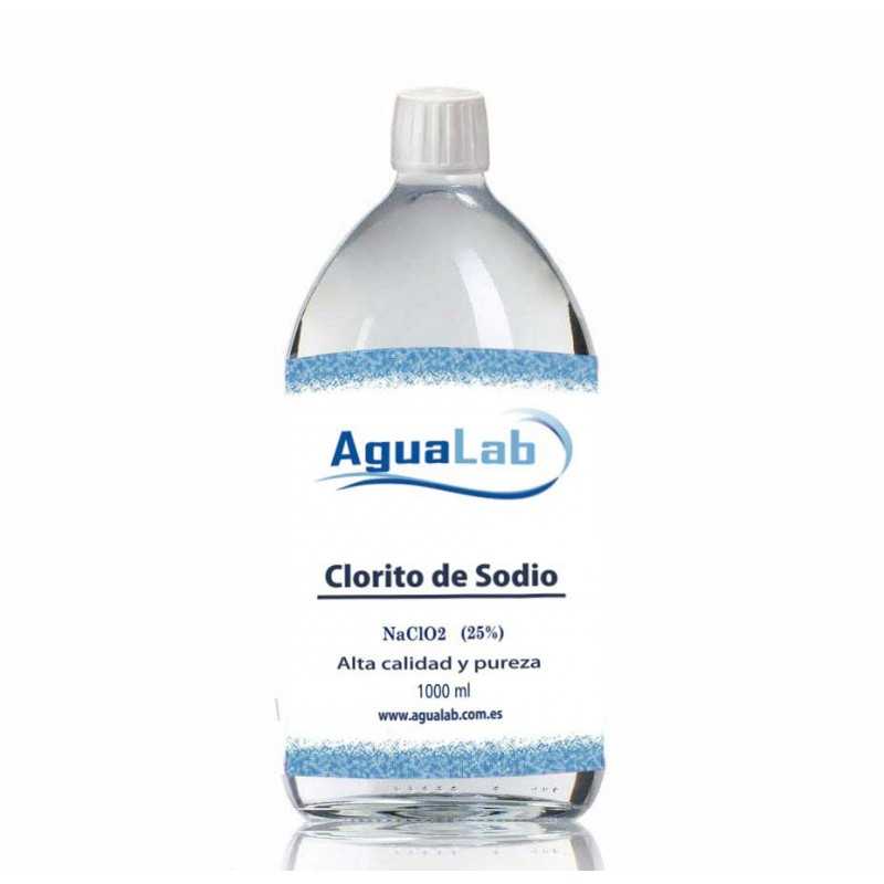 Chlorite de sodium 25% Agualab 1 litre Verre