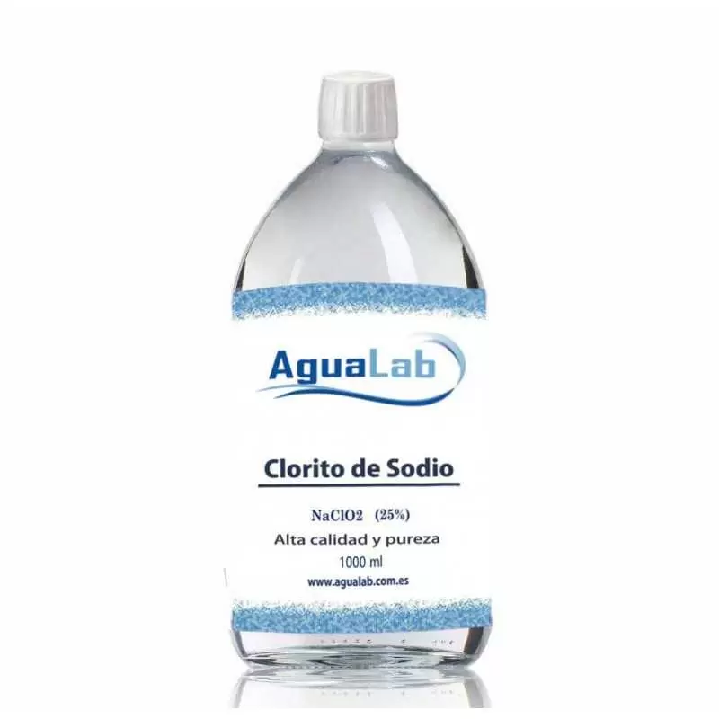 Chlorite de sodium 25% Agualab 1 litre Verre - 1