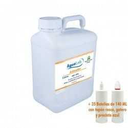 5 litres + 35 bidons de 140ML pour les grossistes - 4% d'acide chlorhydrique Agualab - 1