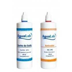 Kit Agualab clorit sòdic a l'25% + Activador Àcid Clorhídric 4% (250 ml) Agualab - 1